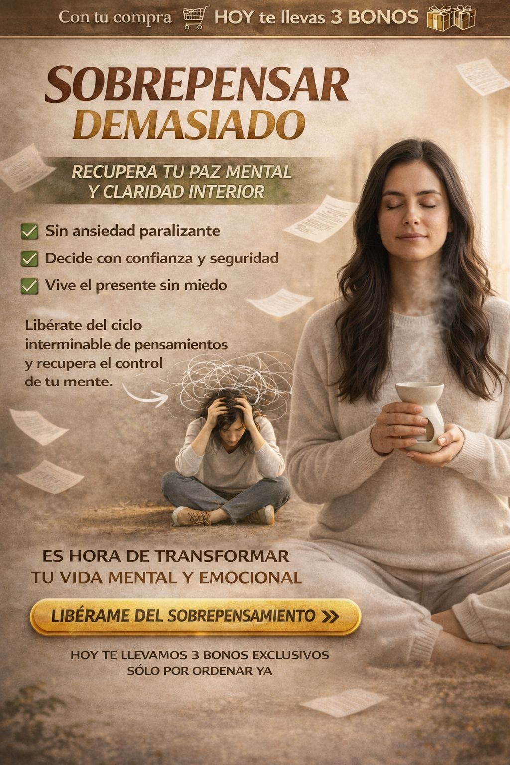 Sobrepensar Demasiado  - Recuperá tu paz mental y volvé a tener control sobre tu mente